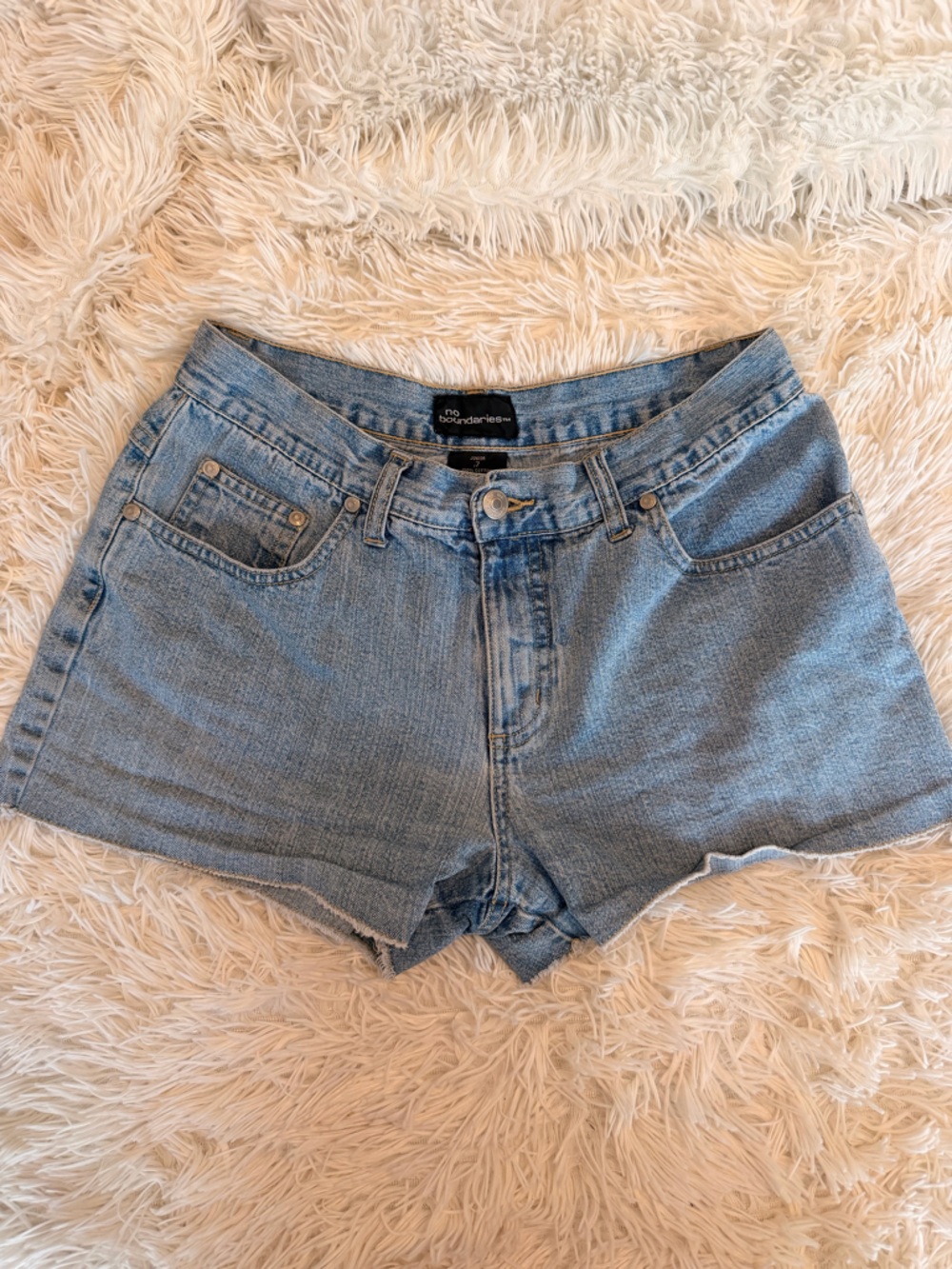 No Boundaries Light Blue Denim Jean Shorts